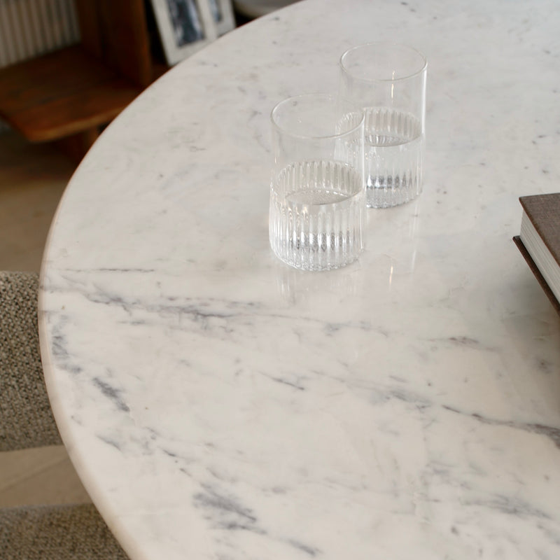 Alora Marble Wood Dining Table