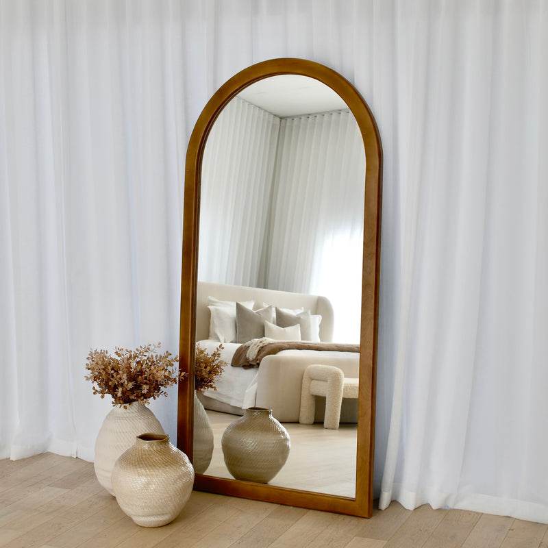 James Floor Mirror - Walnut