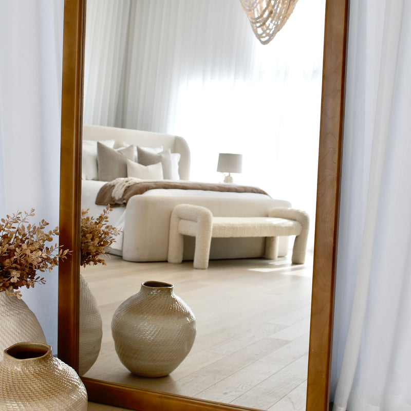 James Floor Mirror - Walnut