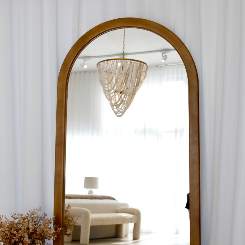 James Floor Mirror - Walnut