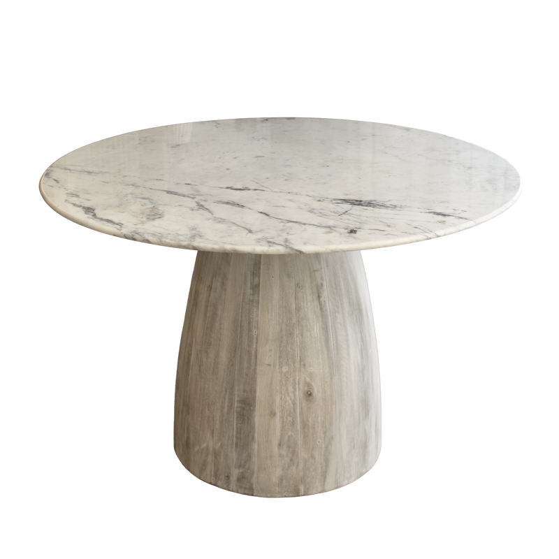 Alora Marble Wood Dining Table