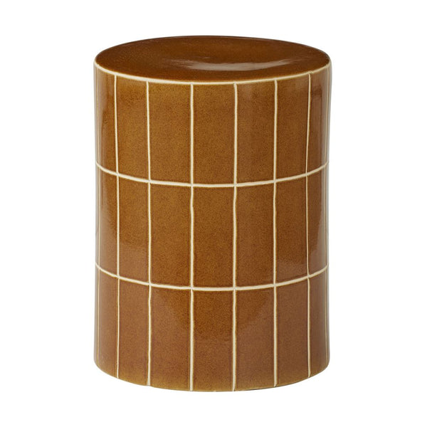 Boyd Ceramic Tile Stool - Tan