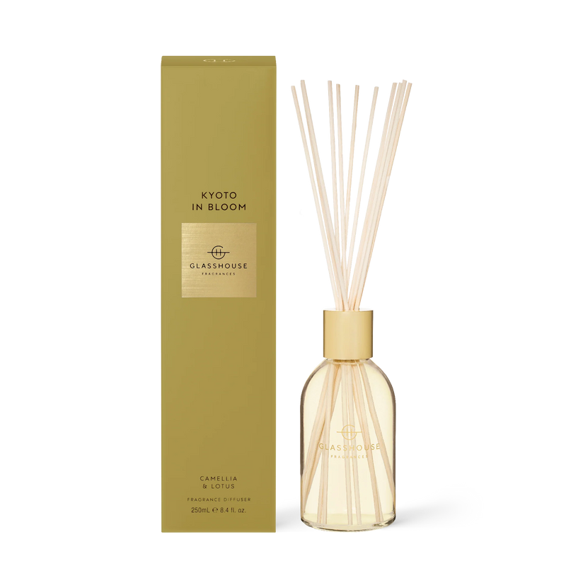 Glasshouse 250ml Kyoto In Bloom Fragrance Diffuser - Camellia & Lotus