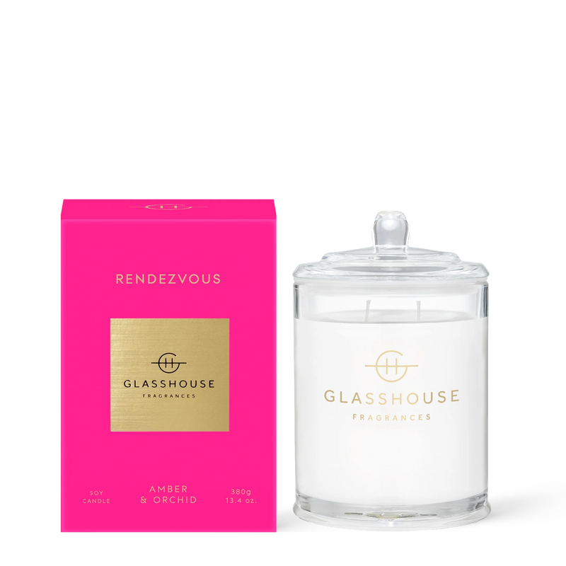 Glasshouse Rendezvous 380g Candle - Amber & Orchid