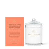 Glasshouse Sunsets in Capri 380g Candle - White Peach & Sea Breeze