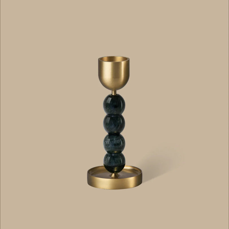 Gourd-Geous Candle Holder - L Dark Green