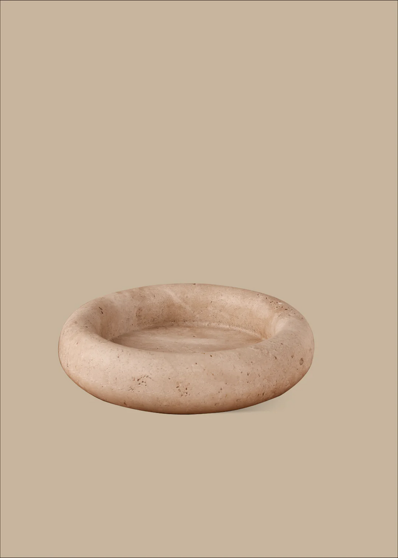 Halo Marble Tray - Travertine