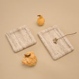 Halo Square Tray - Travertine