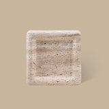 Halo Square Tray - Travertine