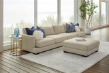 Harlow 4 Seater Lounge with Ottoman - Sand
