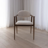 Hawthorne Dining Chair - Sandstone with Sable Legs
