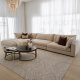 Reeves 6 Seater with Ottoman - Exclusive Cobblestone