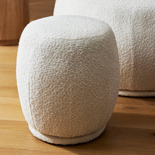 Holland Small Ottoman - Milk