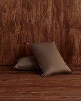 Organic Cotton Pillowcase Pair - Hazelnut