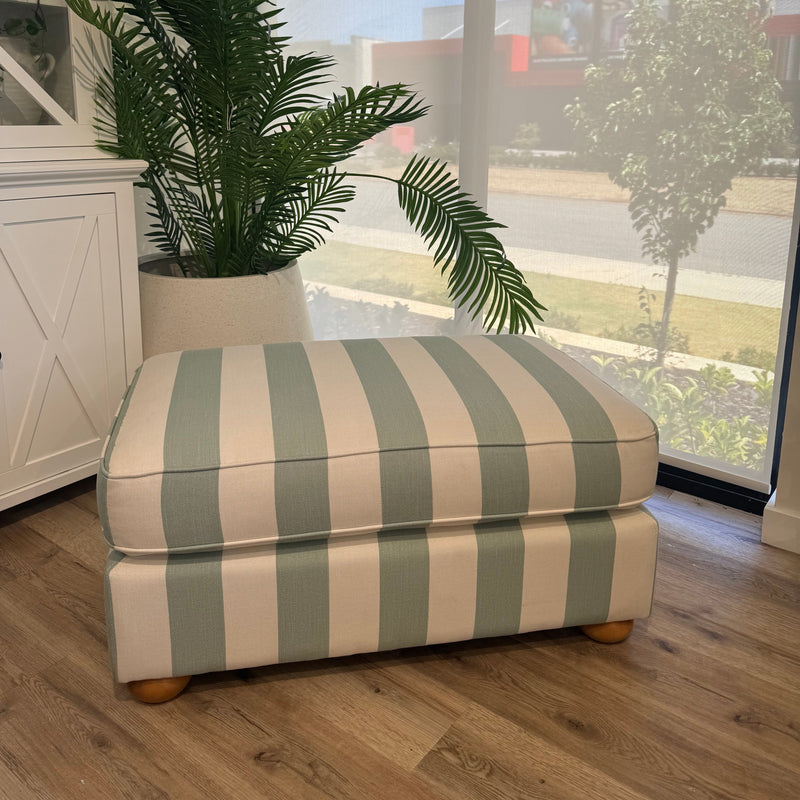 Harper Ottoman - Midnight Jade