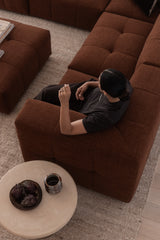 Saatchi 5 Piece Corner Modular - Preston Cinnamon