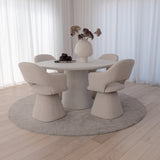 Michel Swivel Dining Chair - Sand
