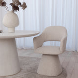 Michel Swivel Dining Chair - Sand