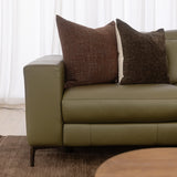 Manhattan 4 Seater Recliner Chaise Lounge with Console - Regatta Fern