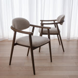 Hawthorne Dining Chair - Sandstone with Sable Legs