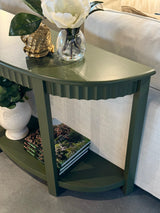 Hudson Wood Console - Olive