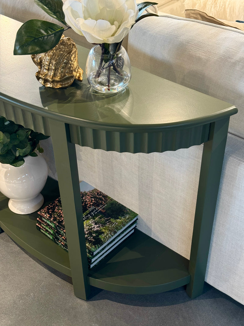 Hudson Wood Console - Olive