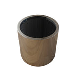 Chroma Side Table - Ebony Glass Top & Stainless Steel Base