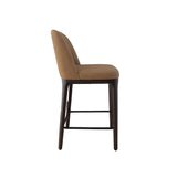 Ellery Counter Stool - Camel with Walnut Legs