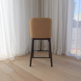 Ellery Counter Stool - Camel with Walnut Legs