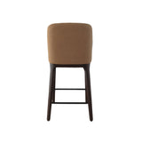 Ellery Counter Stool - Camel with Walnut Legs