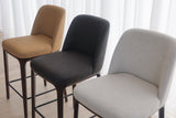 Ellery Counter Stool - Ecru with Ebony Legs