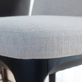 Ellery Counter Stool - Ecru with Ebony Legs