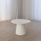 Iliad 600 Round Coffee Table - White