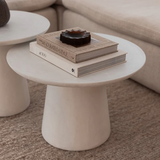 Iliad 600 Round Coffee Table - White