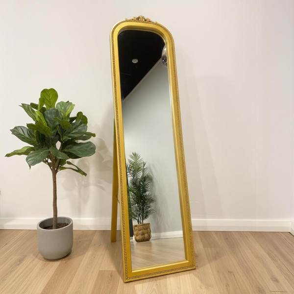 Heritage Standing Mirror - Antique Gold