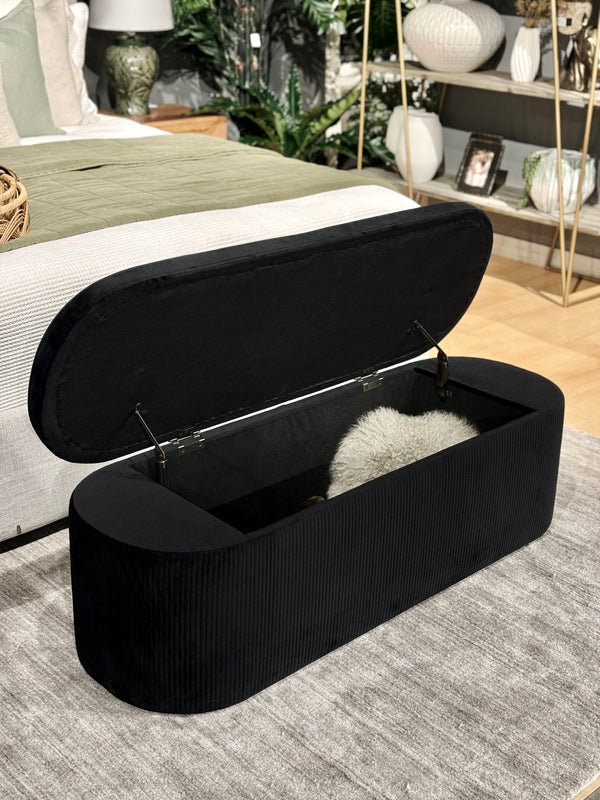 Edie Storage Bench - Black