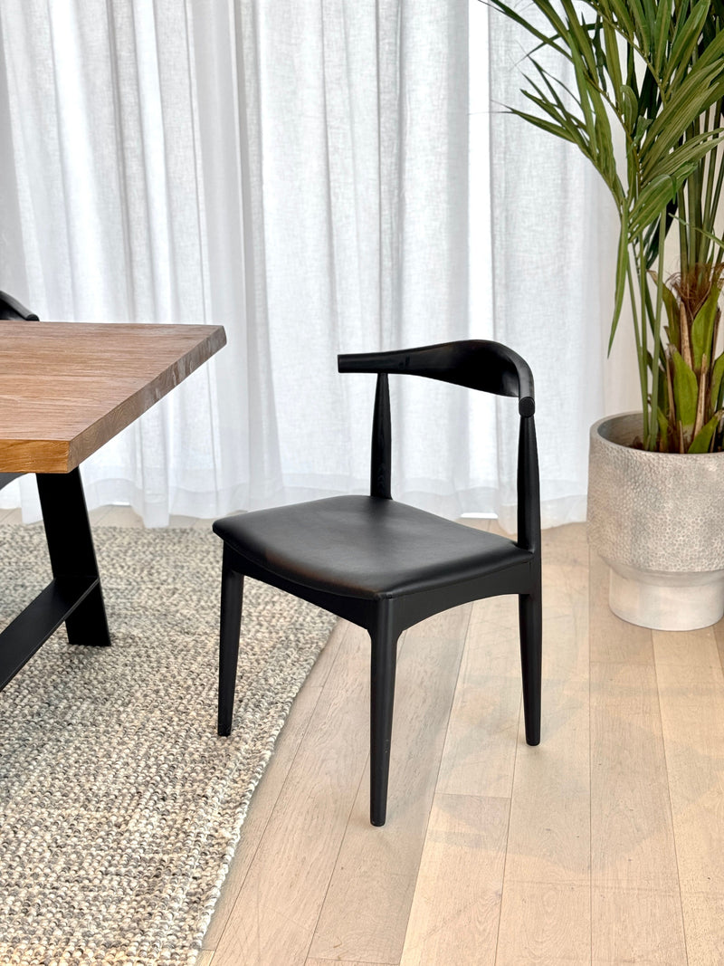 Elm Elbow Chair - Black