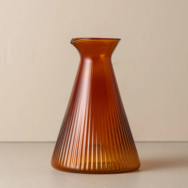 Kairos Angular Carafe - Dark Amber