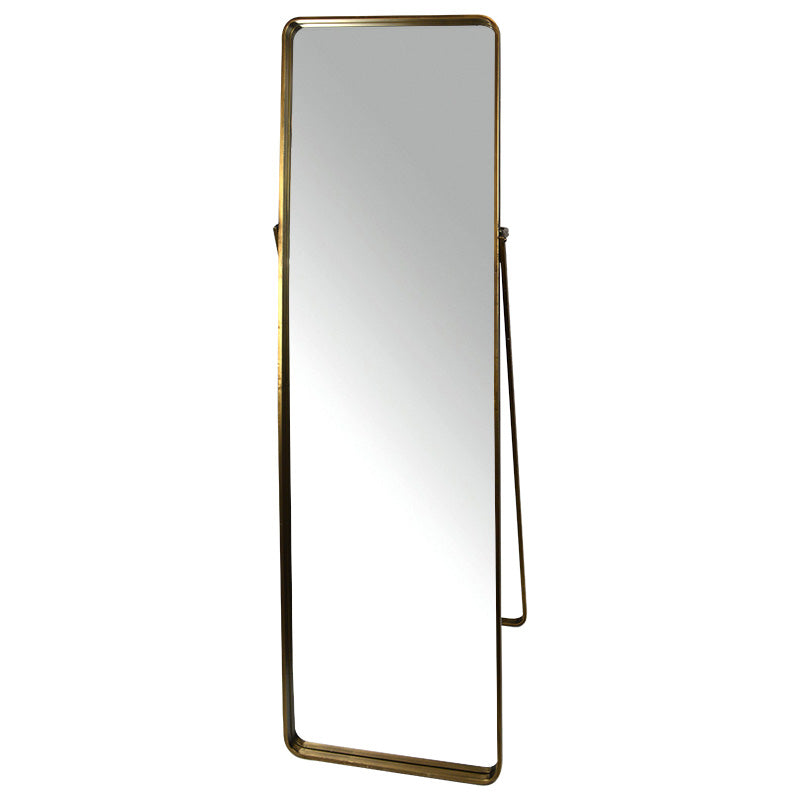 Kent Metal Standing Mirror - Gold