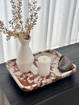 Architect Footed Letter Tray - Brown Calacatta