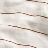 Cultiver Linen Fitted Sheet - Cedar Stripe