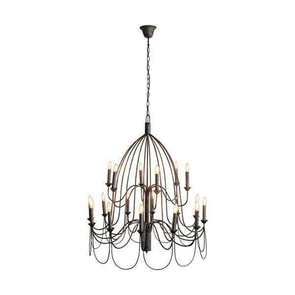 Large Arm Chandelier - Taupe