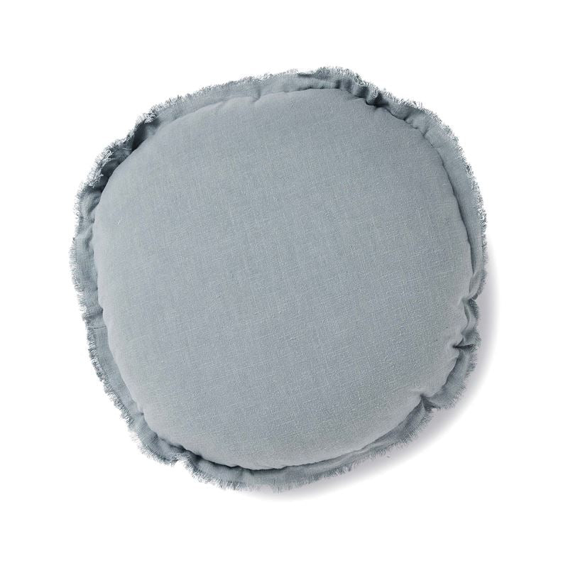 Lewis Round Cushion - Light Blue