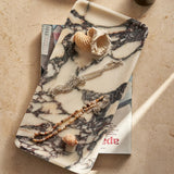 Linea Rectangle Marble Tray