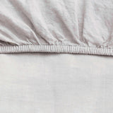 Cultiver Linen Fitted Sheet - Smoke Grey