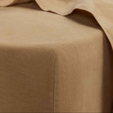 Cultiver Linen Fitted Sheet - Sand