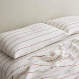 Cultiver Linen Standard Pillowcases (Set of 2) - Cedar Stripe