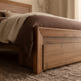 Lofty Bed with Drawer - Wormy Chestnut
