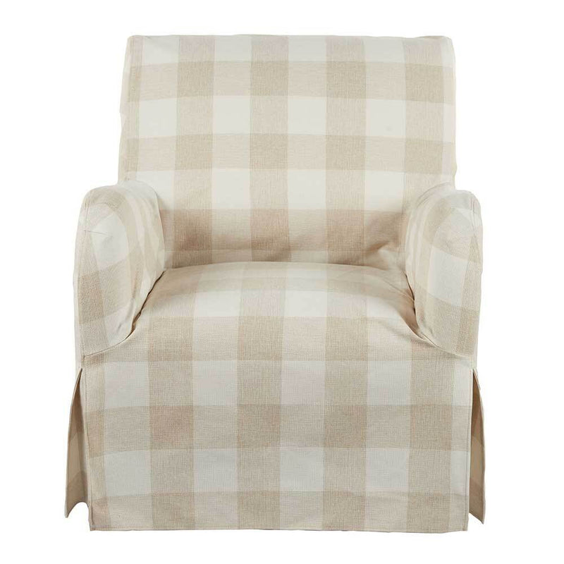 Logan Slip Cover Armchair - Taupe