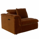 Lorde Single Electric Recliner with LHS Arm - Provence Cinnamon